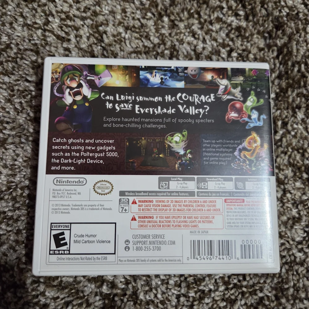 Luigi's Mansion: Dark Moon Game For Nintendo 3DS